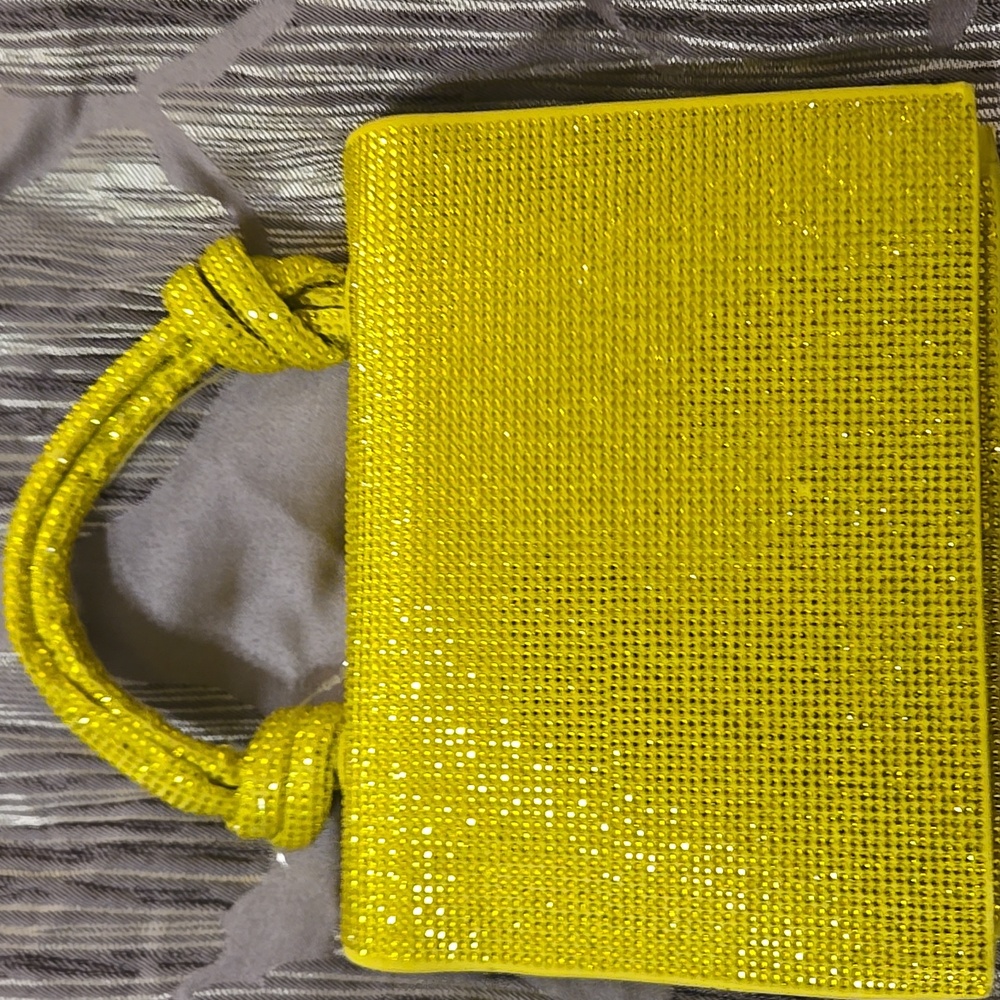 LAST 1! ZARA SPARKLY LIME MINI CITY BAG - Picture 5 of 6
